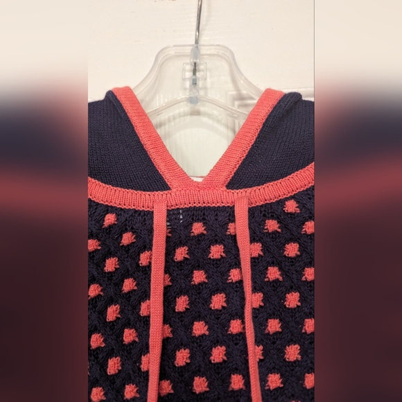 Charter Club Hooded Cable Knit Sweater pullover Hoodie Popcorn Texture Size XS - Picture 6 of 10